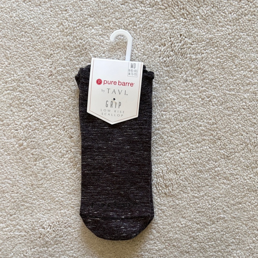 Pure Barre Women’s Low-Rise Grip Socks - Charcoal